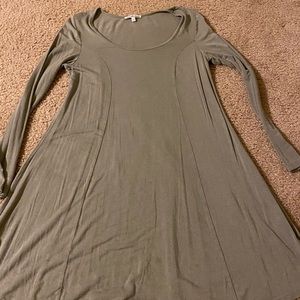 Light green shirt dress